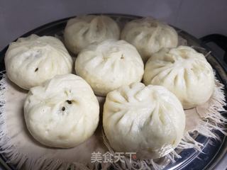 马齿菜鹅蛋包子的做法步骤:19