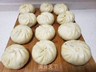 马齿菜鹅蛋包子的做法步骤:20