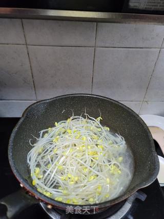 煎豆腐豆芽炖粉皮的做法步骤:6