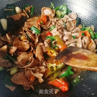 爆炒猪肝的做法步骤:8