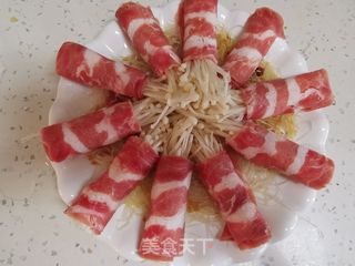 蒜末金菇肥牛的做法步骤:10