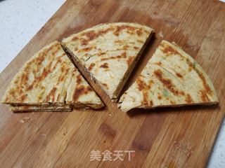 全麦面葱油饼的做法步骤:14