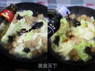 牛肉丸粉条炖白菜(无油清炖更健康)的做法步骤:4