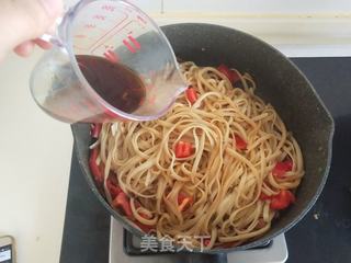 和风蒜虾意面的做法步骤:8