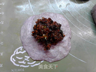 香辣豆豉三菇黑米馅饼的做法步骤:14