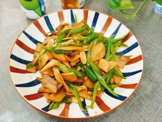 杏鲍菇青椒炒肉的做法步骤:15