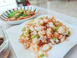 虾仁香肠什锦炒饭的做法步骤:14