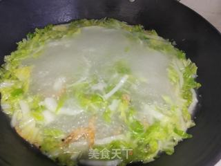娃娃菜海鲜粥的做法步骤:8