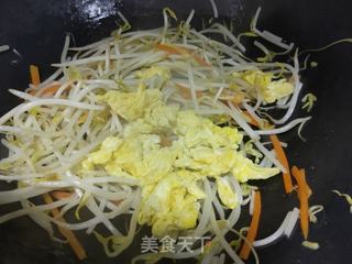 韭菜鸡蛋炒豆芽的做法步骤:7
