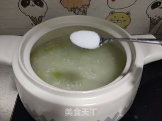 娃娃菜海鲜粥的做法步骤:13