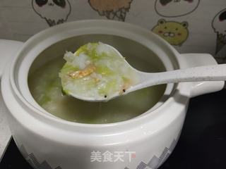 娃娃菜海鲜粥的做法步骤:14