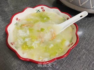 娃娃菜海鲜粥的做法步骤:17