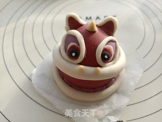 新年醒狮馒头的做法步骤:10