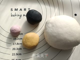 卡通小牛馒头的做法步骤:3