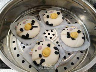卡通小牛馒头的做法步骤:10