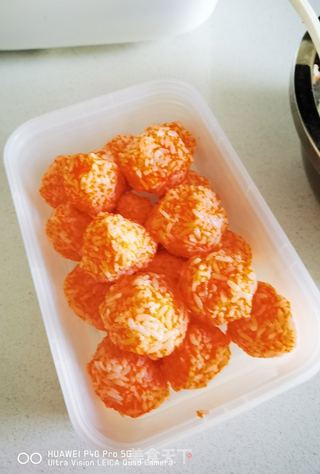 蟹籽饭团的做法步骤:7