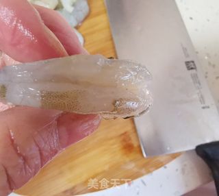 虾球荷兰豆的做法步骤:3