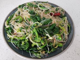 菠菜拌粉丝的做法步骤:9