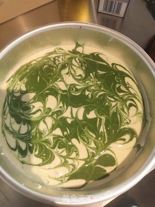 抹茶大理石纹芝士的做法步骤:15
