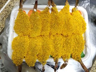 香酥炸虾排的做法步骤:6