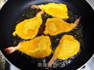 香酥炸虾排的做法步骤:8