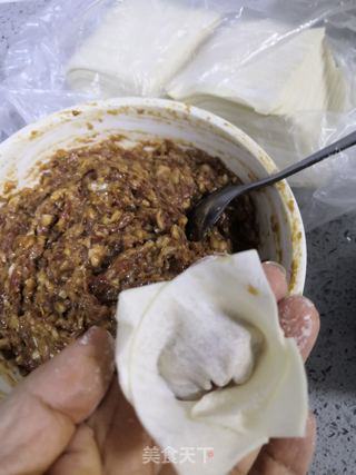 白菜肉馅馄饨的做法步骤:8