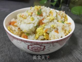 鸡蛋葱花炒饭的做法步骤：10