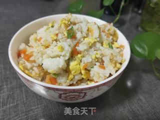 鸡蛋葱花炒饭的做法步骤：12