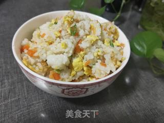 鸡蛋葱花炒饭的做法步骤：13