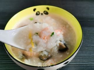 皮蛋虾仁粥的做法步骤:11