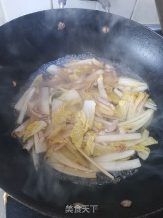 白菜年糕汤(百财年年高)的做法步骤:8