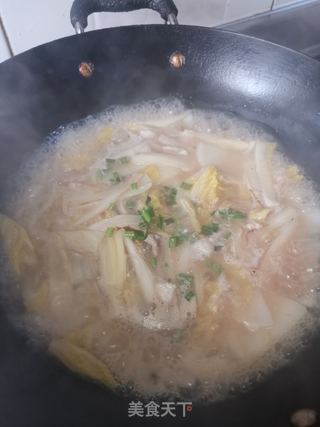 白菜年糕汤(百财年年高)的做法步骤:10