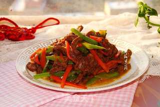 小炒黄牛肉的做法步骤:7