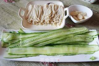 白灼金针菇的做法步骤:5