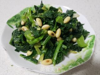 雪里红拌黄豆的做法步骤:9