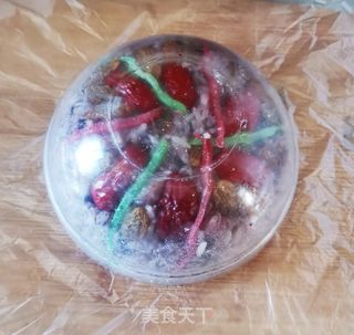 紫糯米八宝饭的做法步骤:12