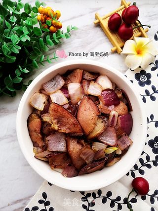 洋葱炒腊肉的做法步骤:10