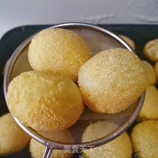 空心麻团的做法步骤:15