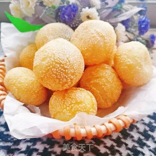 空心麻团的做法步骤:17