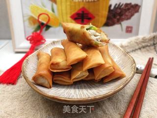 年夜饭新年菜(21)上海风味~小黄鱼春卷的做法步骤:6