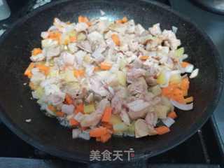 咖喱鸡(面)包的做法步骤:7