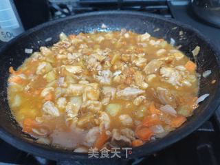 咖喱鸡(面)包的做法步骤:8