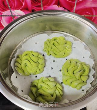 #菠菜汁花样馒头的做法图解13