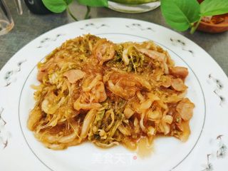 五花肉粉丝炖酸菜的做法步骤：18