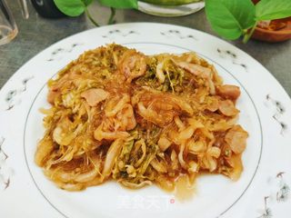 五花肉粉丝炖酸菜的做法步骤:18