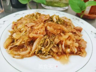 五花肉粉丝炖酸菜的做法步骤：20