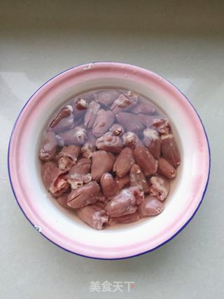 孜然鸡心的做法步骤:3