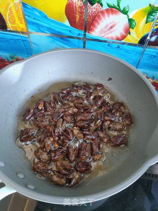 孜然鸡心的做法步骤:16