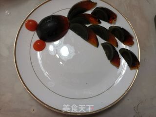松花蛋摆盘的做法步骤:7