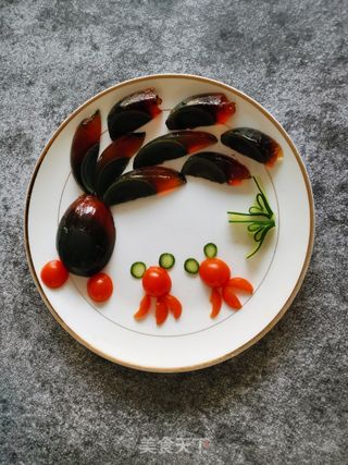 松花蛋摆盘的做法步骤:12